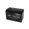 Cycle en gros Deep Rangement Rangement Marine Lithium-ion 12V 100AH ​​Batterie au lithium solaire